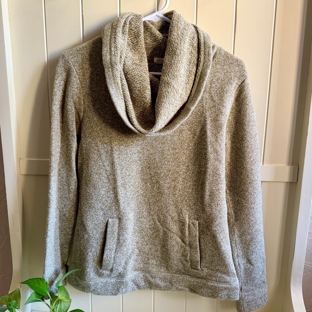 J. Crew Olive Cowl Neck Sweater